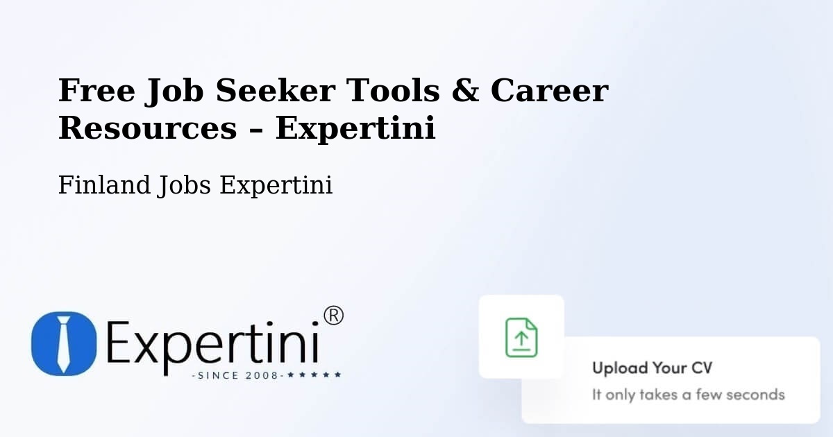 Free Job Seeker Tools & Career Resources – Sauvo - Sauvo, Finland Jobs Expertini
