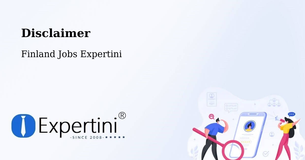 Disclaimer – Sauvo - Finland Jobs Expertini