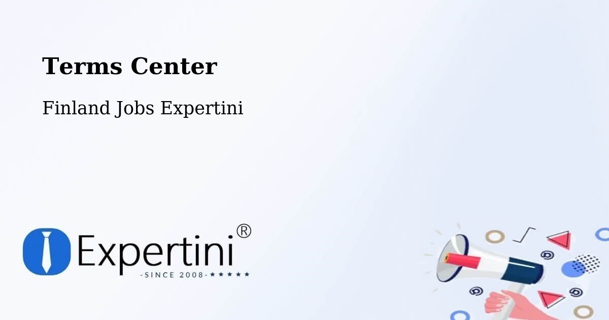 Terms of Service – Sauvo - Finland Jobs Expertini